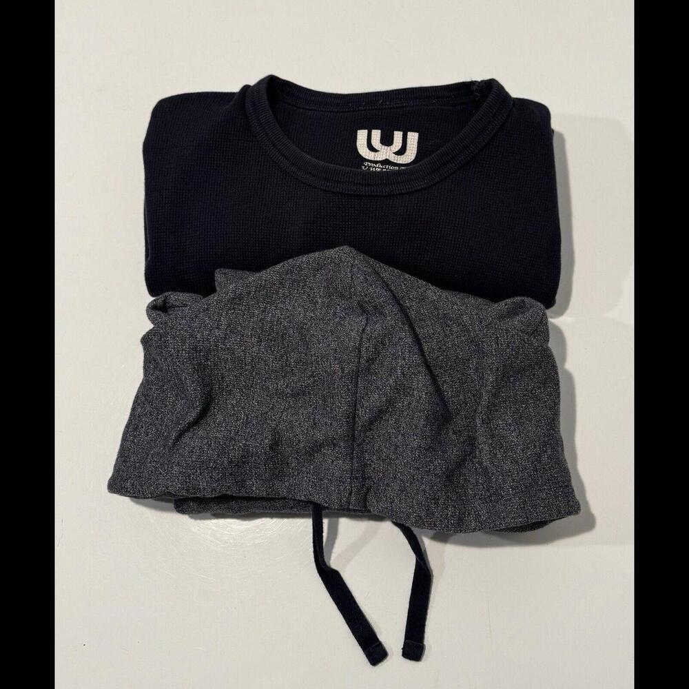 Mens Bundle Shirts Long Sleeves Blue Size Small 2-Pack